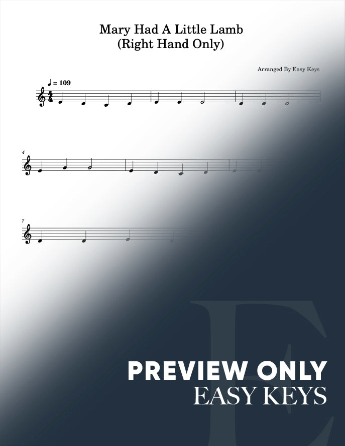 Mary Had A Little Lamb